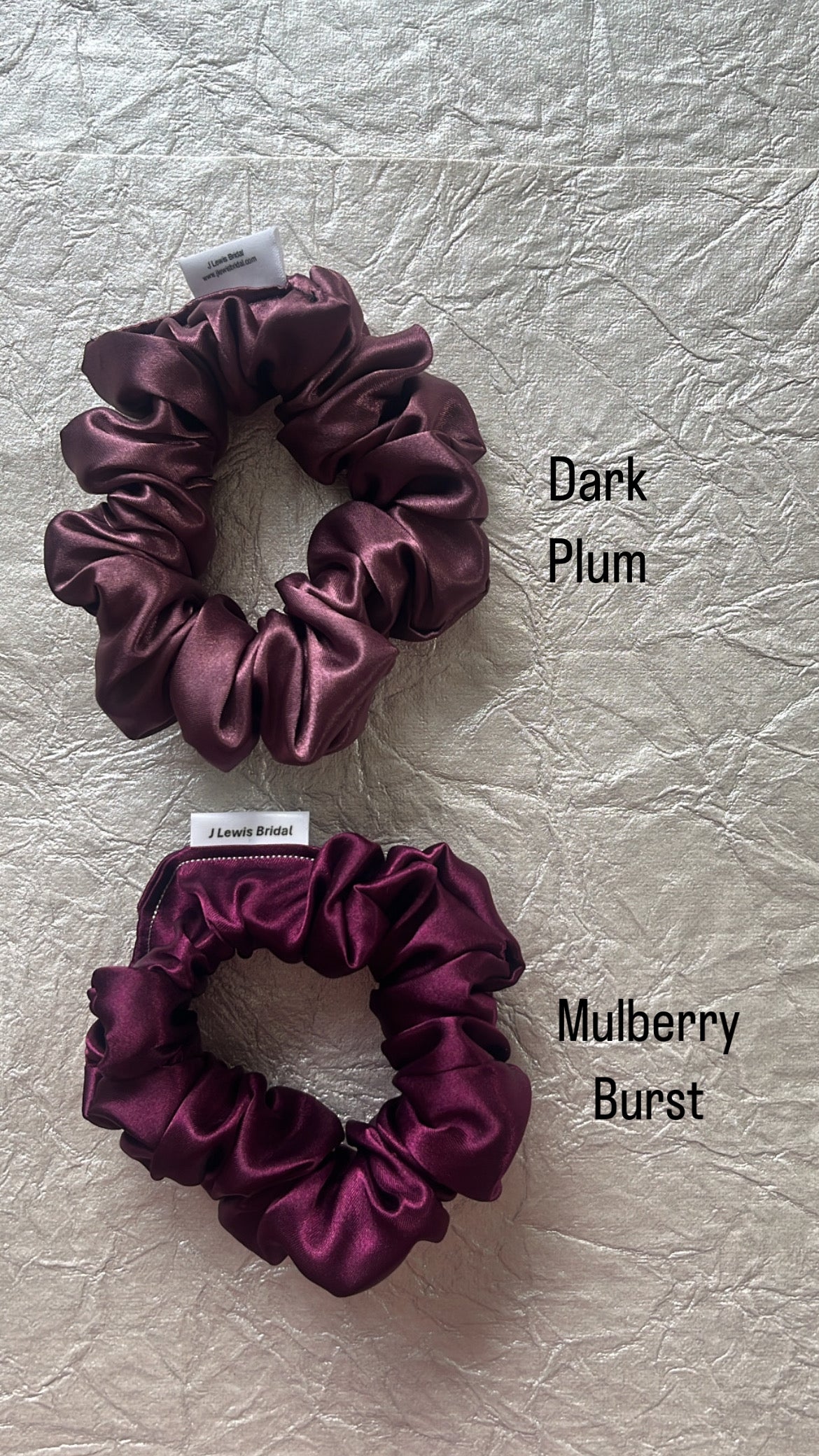 Satin Scrunchies in Various Colors