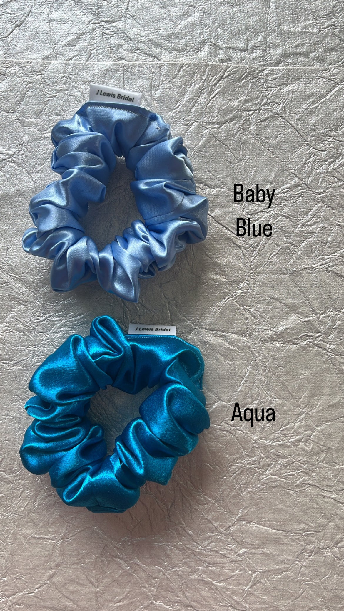 Satin Scrunchies in Various Colors