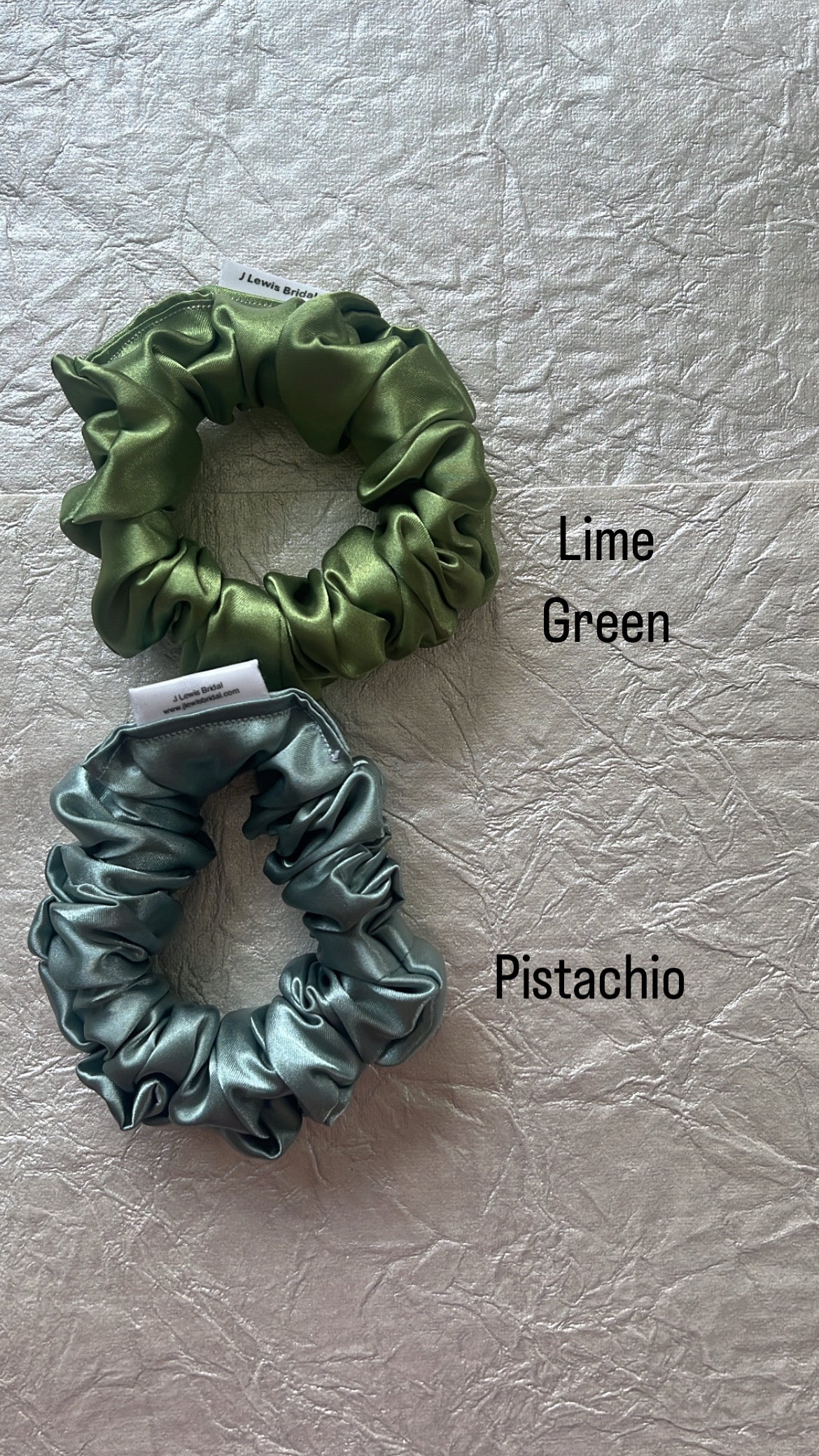 Satin Scrunchies in Various Colors